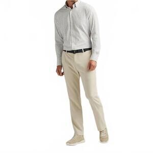 NEW PETER MILLAR charlotte performance trouser in stone